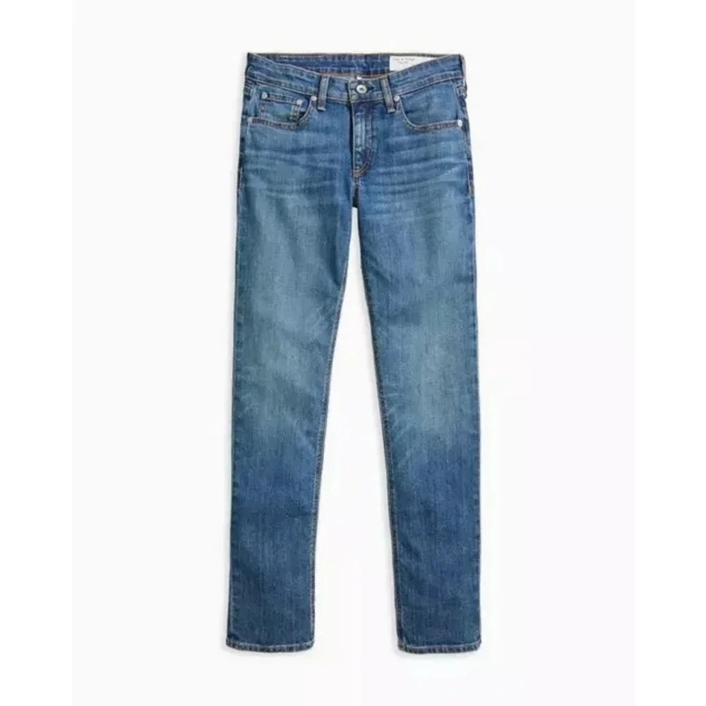 NWOT $225 Rag & Bone Dre Low-Rise Boyfriend Slim Fit Dark Indigo Jean